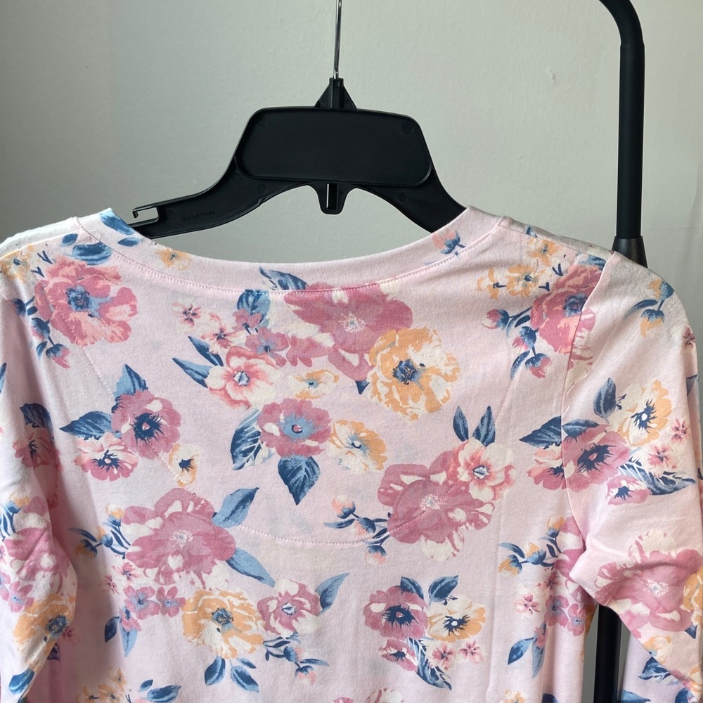 Celestial Dreams floral print nightgown pajama with crochet like detail size S - Picture 10 of 17